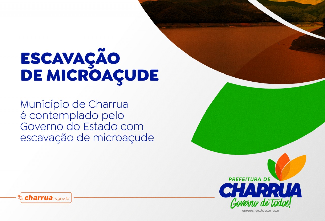 Município de Charrua é contemplado pelo Governo do Estado com escavação de microaçude
