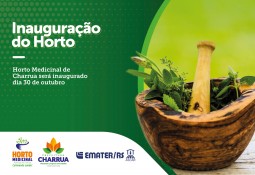 Horto Medicinal de Charrua será inaugurado dia 30 de outubro