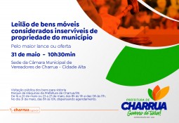 Prefeitura de Charrua realiza leilão de bens móveis inservíveis